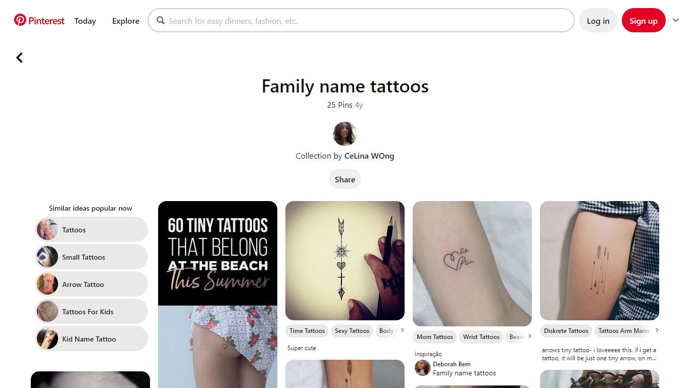 25 Best Family name tattoos ideas - Pinterest